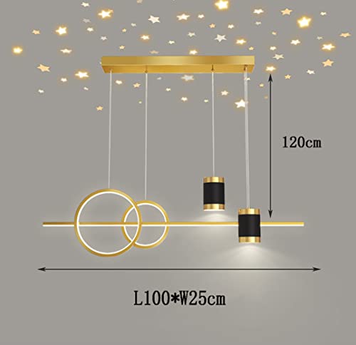Plafonnier suspendu LED réglable avec télécommande pour îlot de cuisine