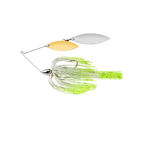 War Eagle Custom Lures Nickel Frame Double Willow Spinnerbait Pro's Choice Skirt 3/8 oz.