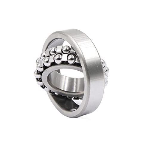 Hettz Ball Bearing Mechanical Equipment Parts 1Pcs Double Row Ball Self-Aligning Ball Bearings 1200 1201 1202 1203 1204 1205 1206 (Size : 1202 15X35X11 1Pcs) #TOP13