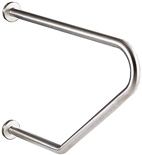RHRYTCH Barras de agarre para bañeras y duchas, pasamanos de acero inoxidable/para personas mayores con discapacidades, pasamanos de inodoro accesible/pasamanos de baño, 60 cm, mango de agarre de