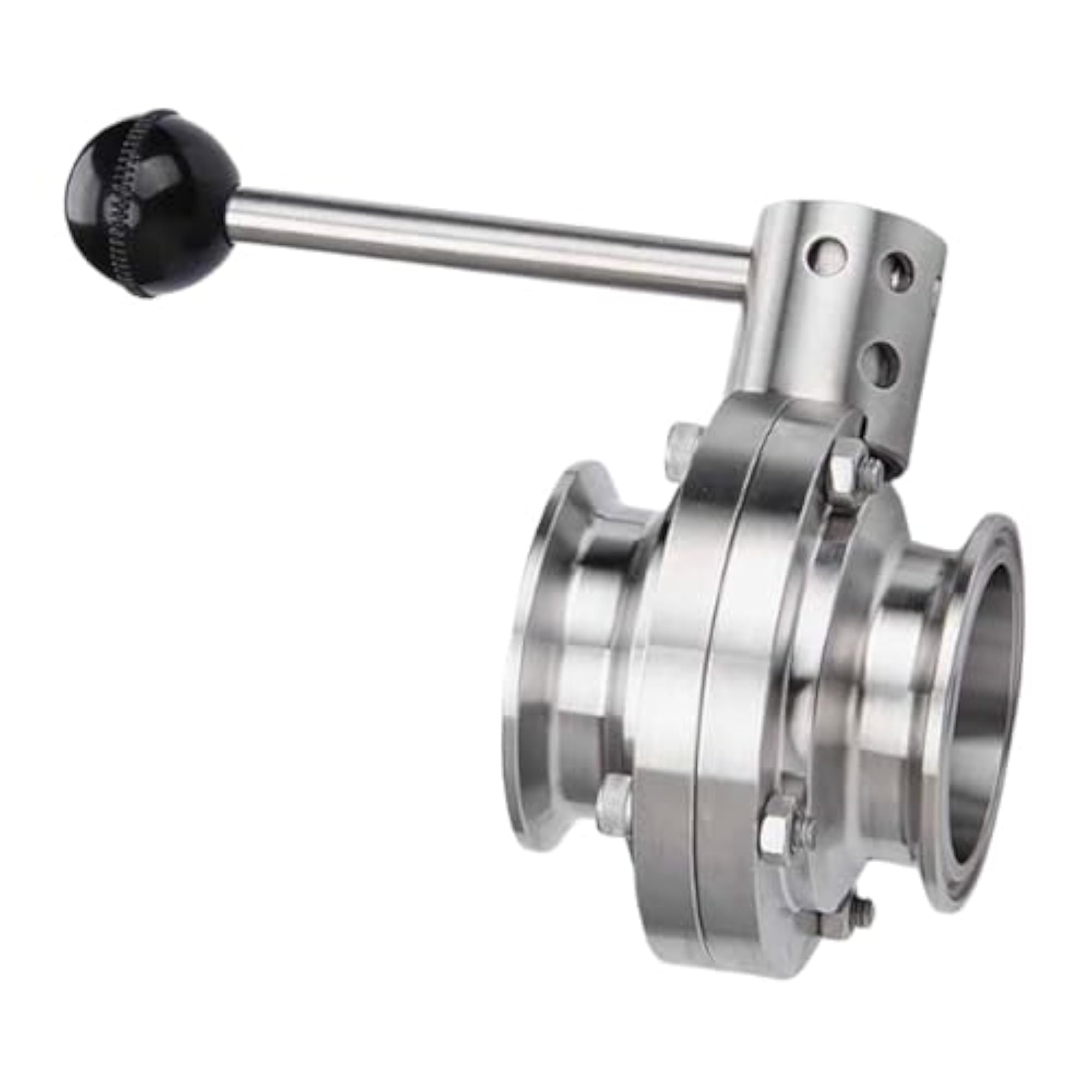 Butterfly Valve Manual Clamp with Pull Handle for Food and Beer Brewing, 38mm