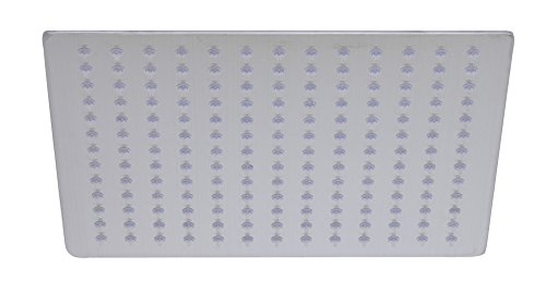 Alfi Brand Rain12S 12-Inch Solid Square Ultra Thin Rain Shower Head, Brushed Stainless Steel #TOP1