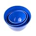 EustomA 4Pcs One Set Silicone Flexible Rubber Plaster Impression Mixed Alginate Bowl Dental Lab Mixing Bowls Blue