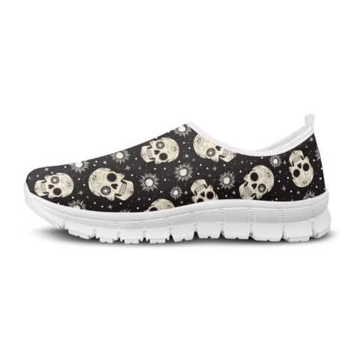 Image of Floral Sneakers for Women Colorful Art Shoes for Women Slip On Casual Work Shoes