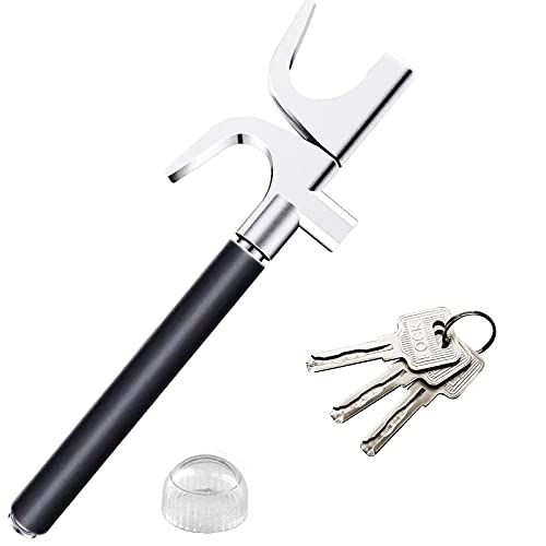 Verrou de volant rétractable universel pour voiture, camion, SUV,Verrouillage automatique,Marteau de sécurité robuste,Outil pratique avec marteau d'urgence et brise-vitre Cover