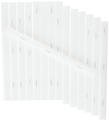 UHU Heißklebepatronen Low Melt, Transparente und ovale Klebepatronen für UHU Niedrigtemperatur Klebepistole, 200g