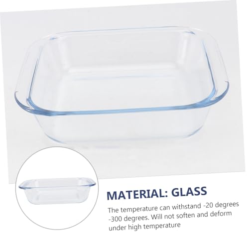 Plat à four en verre borosilicate 1,1L transparent - 8