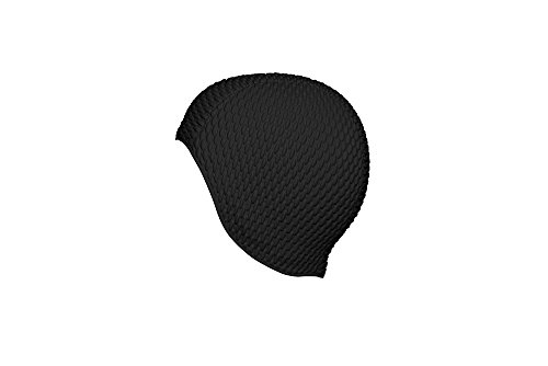 Fashy Damen luftgefüllte Badehaube, Schwarz, Einheitsgröße EU