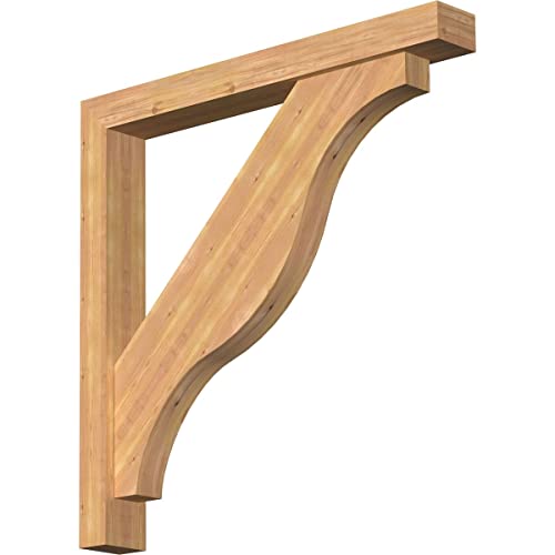 Ekena Millwork BKT0806X22X34FST05SDF Funston Block Smooth Bracket