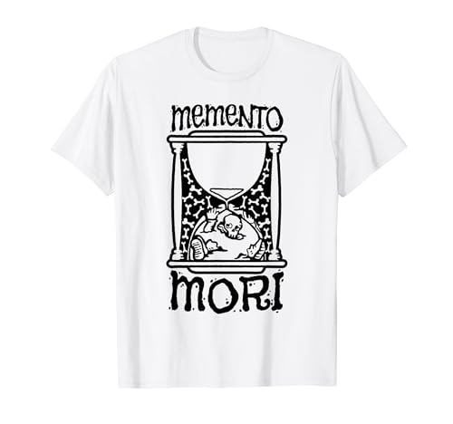 Memento Mori - Reloj de arena de filosofía estética esqueleto Camiseta