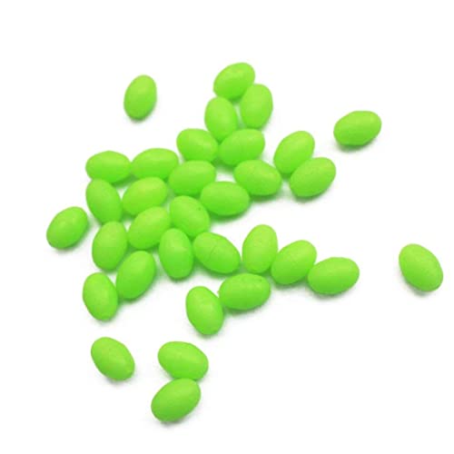 Yililay 100 Paquet en Plastique Souple Perles de pêche Lumineuse en Plastique Perles ovales en Plastique Perles Rondes… - Image 5