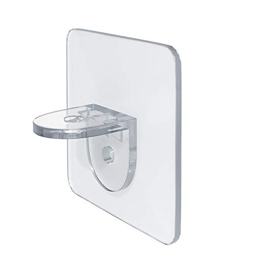 Preisvergleich Produktbild Haihui 10 / 20 / 30pcs Stützklammern Wandhalter Locherfreier Wandaufkleber für die Küche Badezimmerzubehör Kunststoffschrank Schrank Regal Rack Küche Starkes selbstklebendes Regal
