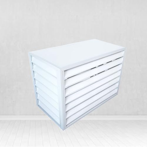 Cubierta antipolvo de rejilla de ventilación, cubierta de aire acondicionado mini split para unidades exteriores, cubierta de condensador mini split, cerca para ocultar el aire acondicionado, materi