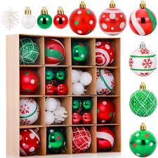 Top Sale 42-Pieces Shatterproof Christmas Tree Hanging Baubles, 11 Designs in Matte - Image 2