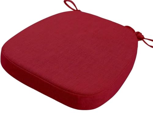 moismk Cojines para Silla Esponja de 3/5/8cm Grosor, Suave Cómodo Cojin para Silla con Correas de Sujeción, para Interiores Y Exteriores Silla De Jardín Comedor Cocina(#13,43X42X8CM Thick)