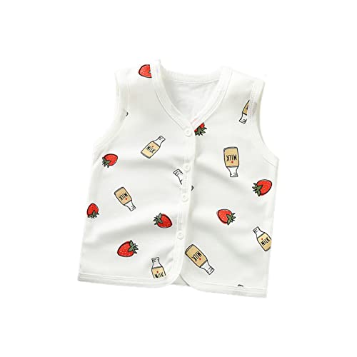 Baby Boys Sleeveless Bear Print Cardigan Vest Coat Outer Spring Fall Toddler Girls Lightweight Vest Jacket