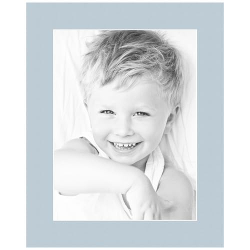 9x12 Fountain Blue/Baby Blue Custom Mat for Picture Frame with 5x8 Opening Size (Mat Only, Frame NOT Included) - 1 Pack