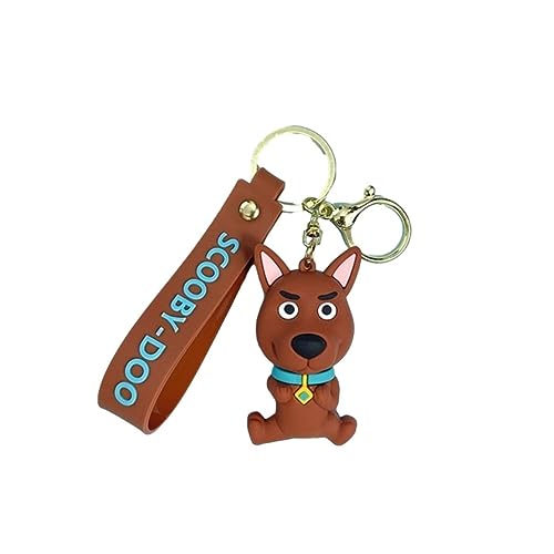 TCB Creations Scrappy Classic Cartoon Doo 3D Character Figure Silicone Charm Keychain