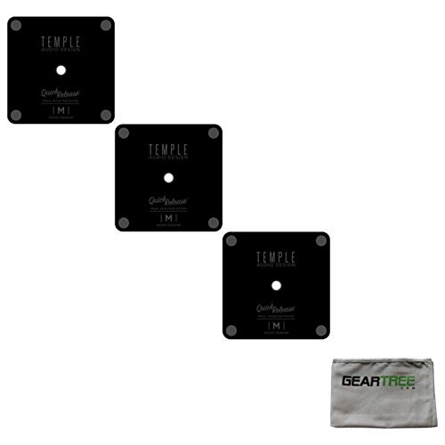 3 Temple Audio Quick Release Pedal Plates with Screws - Medium