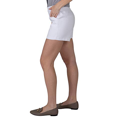 Jag Jeans Women's Gracie Pull On 5" Short, White/White, 14 #TOP1