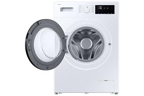 Samsung Front Load Washer 8kg with Grade A Energy Efficiency with Hygiene Steam - WW80FG3M05AWGU (UAE version)