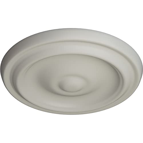 Image of 9 5 /8 inchOD x 1 1 /8 inchP Maria Ceiling Medallion (Fits Canopies up to 1 3 /4 inch), Pot of Cream