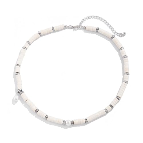 Collier chaîne longue YXWYXWA en argent avec fermoir mousqueton pour homme 20 cm