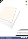 Kangaro Transparant Technisches Zeichenpapier/Millimeterpapier DIN A3 24 seiten 80g/m² papier mit 1 blatt 1/5/10mm Orange Raster, K-770301