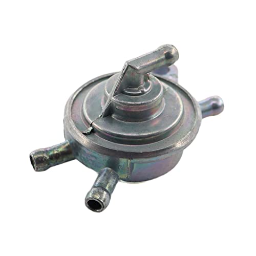 MCHNIC Benzinhahn 4 Anschlüsse mit Benzinschlauch für Pegasus Corona SKY R50X TGB Akros Bullett 50 Unterdruck