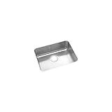 Elkay Lustertone Classic ELUHAD211555 Single Bowl Undermount Stainless Steel ADA Sink 23.5 x 15.75 x 5.375 inches