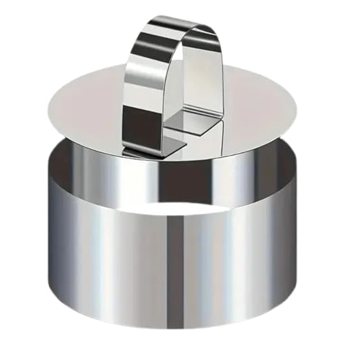 Générique Moule Rond À Gâteau - Moule De Cuisson Réglable De 6 Pouces, Anneau De Pâtisserie en Acier Inoxydable, Mule De Mousse De Dessert avec De Poussée | Outil De Cuisson pour Faire du, du