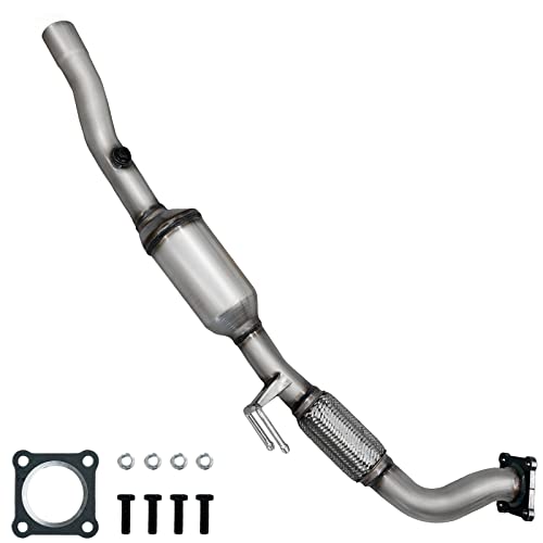 JT Exhaust Catalytic converter Compatible with 2002-2006 Volkswagen Golf, 2001-2005 Volkswagen Jetta, 2002-2005 Volkswagen Beetle 2.0L (Catalyst+ Grade)