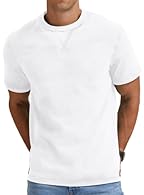 High quality cotton t-shirt, the fabric is soft and comfortable, good breathability, washed cotton with a vintage effect, soft, comfy and breathable while perfect for casual and business casual wear. Unique "X" stitching design under the collar, maki...