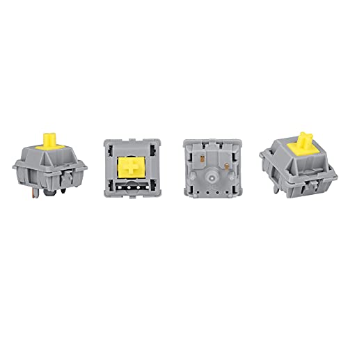 Durock Pom T1 Sunflower Tactile Switches, 67G Keyboard Switch With Special Tactile Feeling, 5 Pins Mechanical Key Switches, Pre-Lubed Switches For Mechanical Keyboards (Pom Sunflower 67G Lubed, 70Pcs) #TOP2