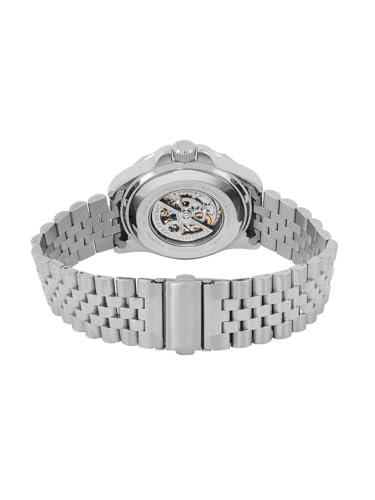 Image of French Connection See Through Dark Blue Round Dial with Stainless Steel Strap Automatic Watch for Mens - FCA22USM