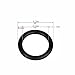 100 Pcs,O-Ring Seal,Nitrile Rubber O-Rings, Oil& Fuel Resistant Seals for Industrial Applications(1.2 x 6.2 x 8.6 mm)