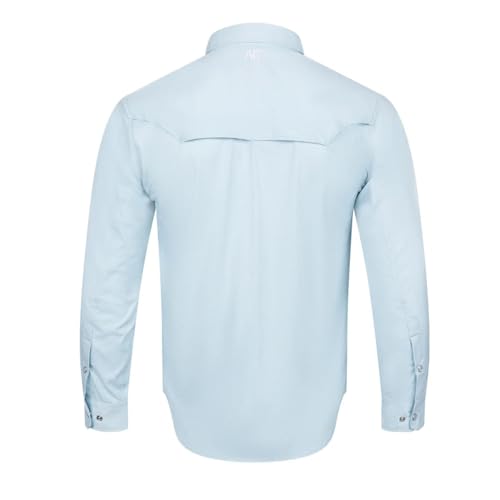 Men's Long Sleeve Stockyard Pearl Snap Shirt, Breathable Button-Down Western Shirt for Men3