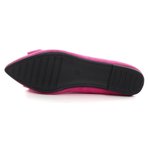 Image of TN TANGNEST Women Fashion Bowknot Flats Comfort Pointed Toe Dress Shoes