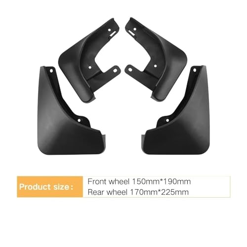 Guardabarros para Chery EQ1 2024: kit de 4 piezas y accesorios de protección para ruedas 3