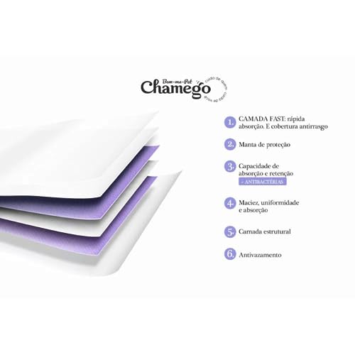 TAPETE HIGIENICO CARVAO ATIVADO CHAMEGO 80X60 30 UNIDADES