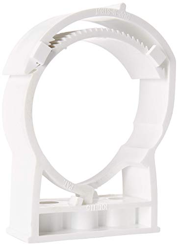 Snapnstrut 101-115Hspp White 10Pack Fba White Surface Mount Polypropylene Pipe Hanger, American Made For 4 Inch Pipe, One-Piece Hanger For Pipes, Cable, Conduit #TOP1