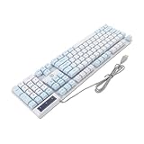 Avantage ergonomique : clavier mécanique filaire conçu pour le confort, protégeant vos poignets des tensions lors d’une utilisation prolongée sur ordinateur de bureau ou portable, clavier rétroéclairé rgb, clavier de type machine à écrire