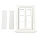 Amosfun Puppen Häuser Weiß Viktorianischen Fenster Rahmen Miniatur Sechs Grids DIY Gebäude Fenster Tür Modell 13. 4X10. 2X1. 8Cm