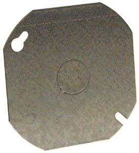 Raco 724 Cover octagon 1/2 knockout 4in steel 724