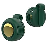 TFQXA1Z ポータブル 静音 クリップオン 羽根なしファン 充電式ウェアラブルファン - ハンズフリーウエスト&ネック冷却 3段階速度 6時間ランタイム USB-C高速充電(グリーン)