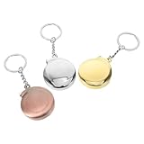 Parliky 3pcs Mini Retractable Tape Measure Set – 6.6ft Compact Metal Measuring Tape Keyring – Portable Small