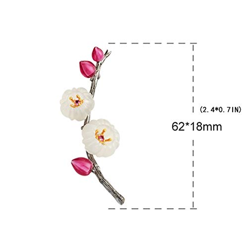 Broche cardigan et pull fleur de prune : l'accessoire chic de vos sorties d'hiver