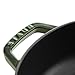 Staub Braiser 40511-478 Saute Pan, Basil Green, 11.0 inches (28 cm), Large, Both Handed, Enameled Pot, Shallow Type, Sukiyaki, Induction Compatible, Japanese Authentic Product