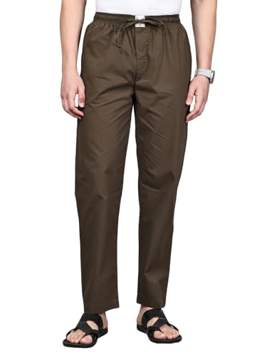 Image of Majestic Man Men Mid Rise Comfort Fit Solid Pure Cotton Casual Style Lounge Pants