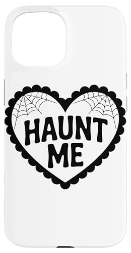 Haunt Me Spooky Heart Webデザイン スマホケース iPhone 15 用